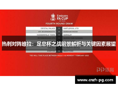 热刺对阵维拉：足总杯之战前景解析与关键因素展望