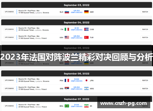 2023年法国对阵波兰精彩对决回顾与分析